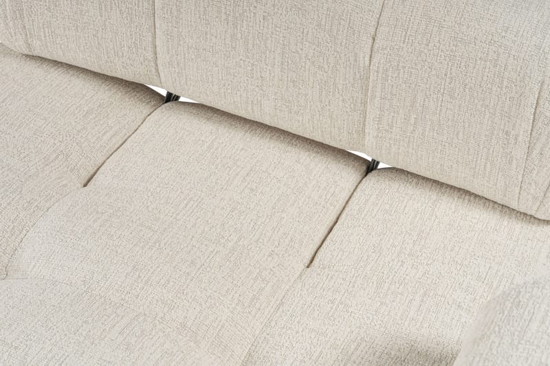 Boblende Divansofa 3-seter 315 cm Belgin - Lysebeige - Møbler - Sofaer - Sofaer med sjeselong - 4 seters sofa med divan