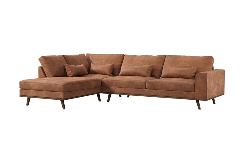 DivanSofa Haga 2,5-seters - Brun - Møbler - Sofaer - Sofaer med sjeselong - 4 seters sofa med divan