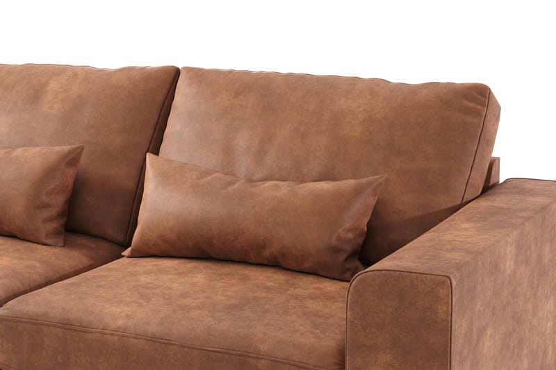 DivanSofa Haga 2,5-seters - Brun - Møbler - Sofaer - Sofaer med sjeselong - 4 seters sofa med divan