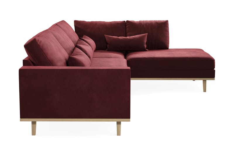 DivanSofa Haga 2,5-seters - Rød - Møbler - Sofaer - Sofaer med sjeselong - 4 seters sofa med divan