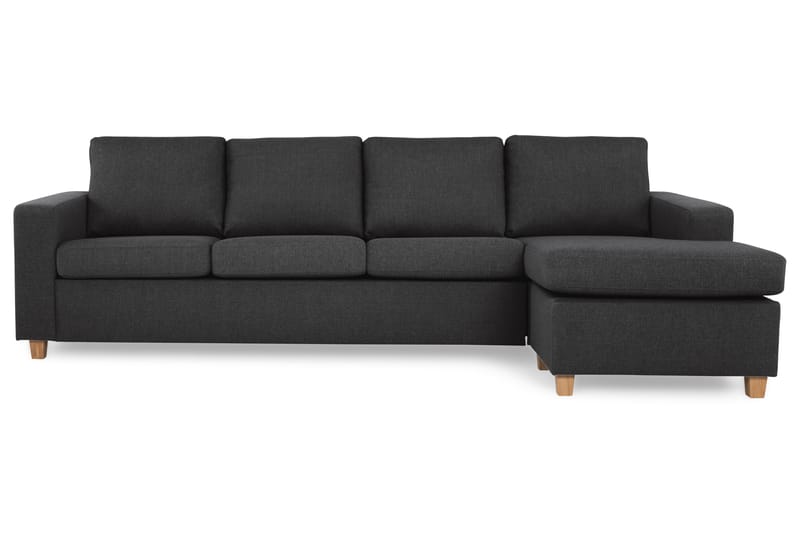 Divansofa Nevada 4-seter Vendbar - Antrasitt - Møbler - Sofaer - Sofaer med sjeselong - 4 seters sofa med divan