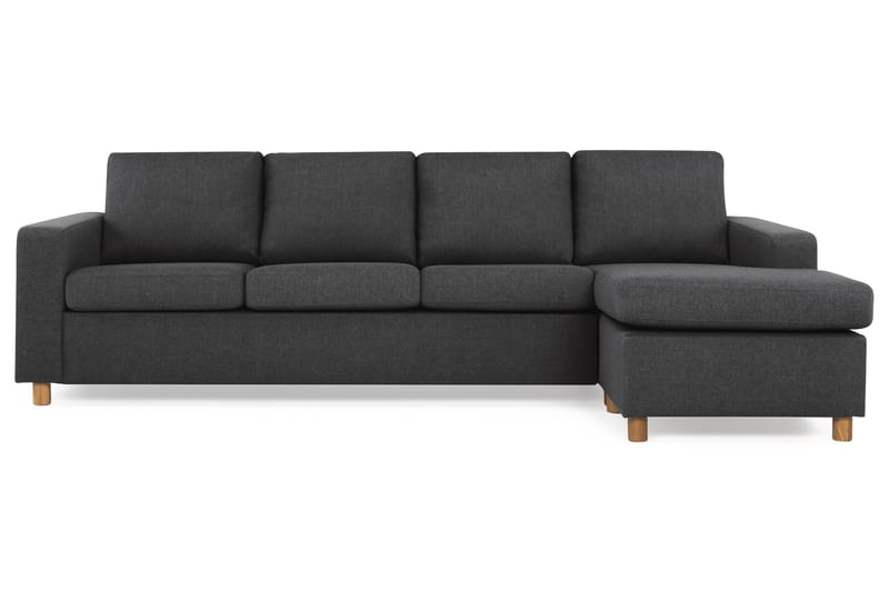 Divansofa Nevada 4-seter Vendbar - Antrasitt - Møbler - Sofaer - Sofaer med sjeselong - 4 seters sofa med divan