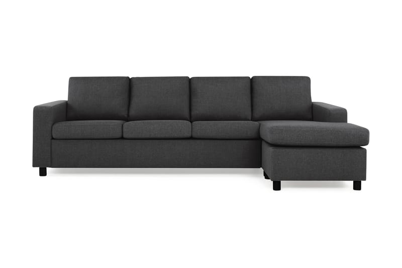 Divansofa Nevada 4-seter Vendbar - Antrasitt - Møbler - Sofaer - Sofaer med sjeselong - 4 seters sofa med divan