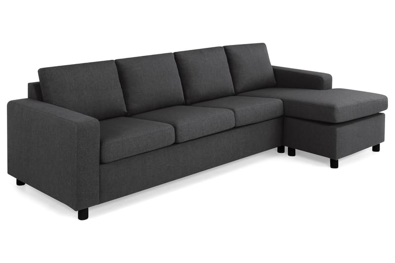 Divansofa Nevada 4-seter Vendbar - Antrasitt - Møbler - Sofaer - Sofaer med sjeselong - 4 seters sofa med divan