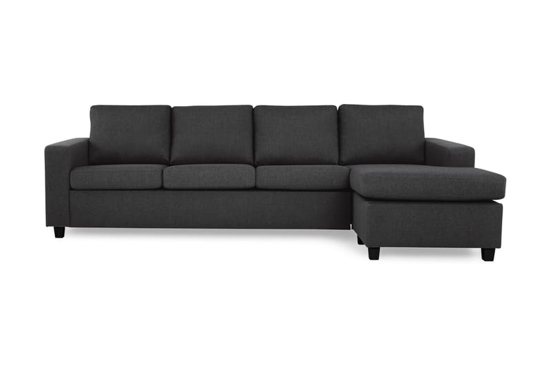 Divansofa Nevada 4-seter Vendbar - Antrasitt - Møbler - Sofaer - Sofaer med sjeselong - 4 seters sofa med divan