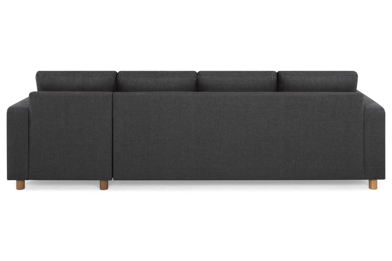 Divansofa Nevada 4-seter Vendbar - Antrasitt - Møbler - Sofaer - Sofaer med sjeselong - 4 seters sofa med divan