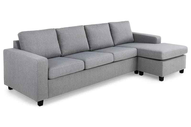 Divansofa Nevada 4-seter Vendbar - Lysgrå - Møbler - Sofaer - Sofaer med sjeselong - 4 seters sofa med divan