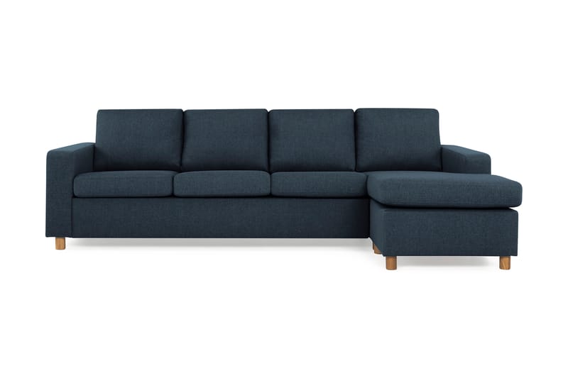 Divansofa Nevada 4-seter Vendbar - Mørkblå - Møbler - Sofaer - Sofaer med sjeselong - 4 seters sofa med divan