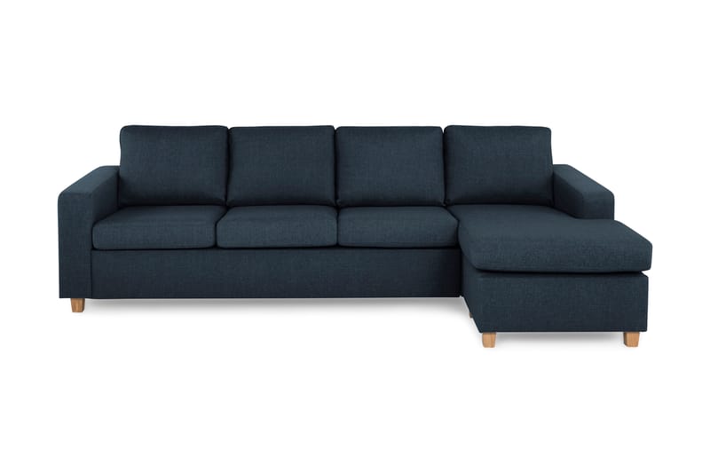 Divansofa Nevada 4-seter Vendbar - Mørkblå - Møbler - Sofaer - Sofaer med sjeselong - 4 seters sofa med divan