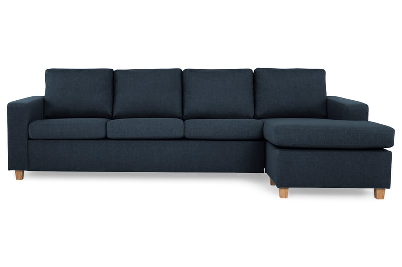 Divansofa Nevada 4-seter Vendbar - Mørkblå - Møbler - Sofaer - Sofaer med sjeselong - 4 seters sofa med divan