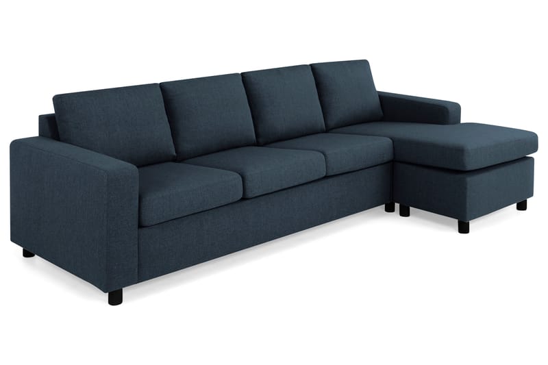 Divansofa Nevada 4-seter Vendbar - Mørkblå - Møbler - Sofaer - Sofaer med sjeselong - 4 seters sofa med divan