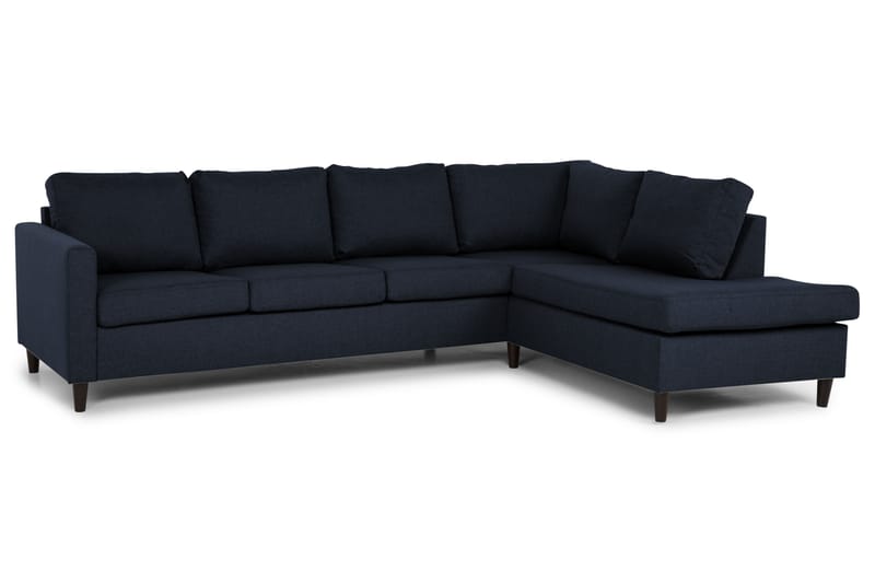 Divansofa Yen 4-seter Høyre - Blå - Møbler - Sofaer - Sofaer med sjeselong - 4 seters sofa med divan