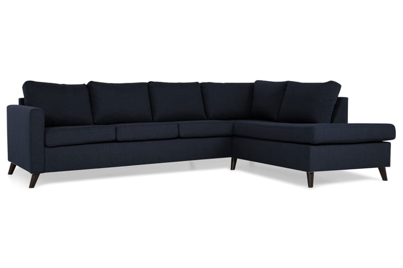 Divansofa Yen 4-seter Høyre - Blå - Møbler - Sofaer - Sofaer med sjeselong - 4 seters sofa med divan