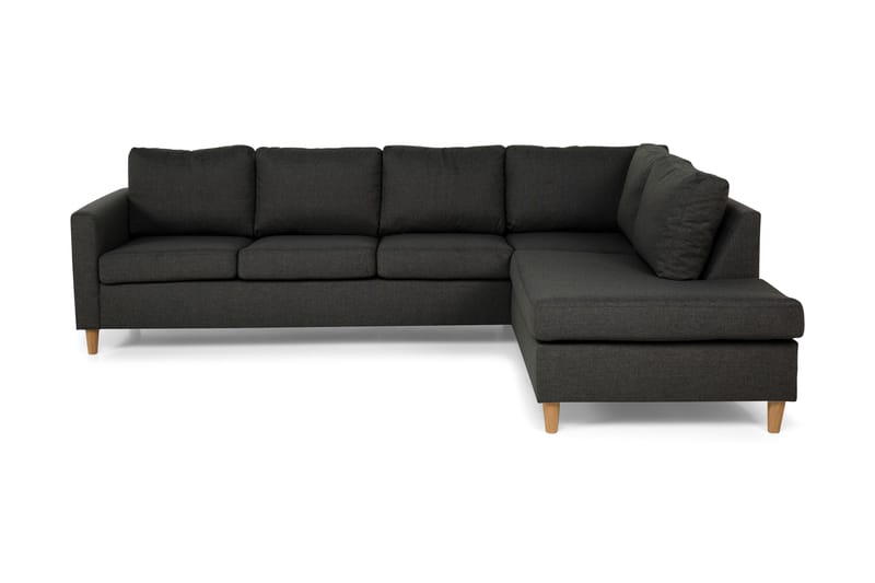 Divansofa Yen 4-seter Høyre - Mørkgrå - Møbler - Sofaer - Sofaer med sjeselong - 4 seters sofa med divan