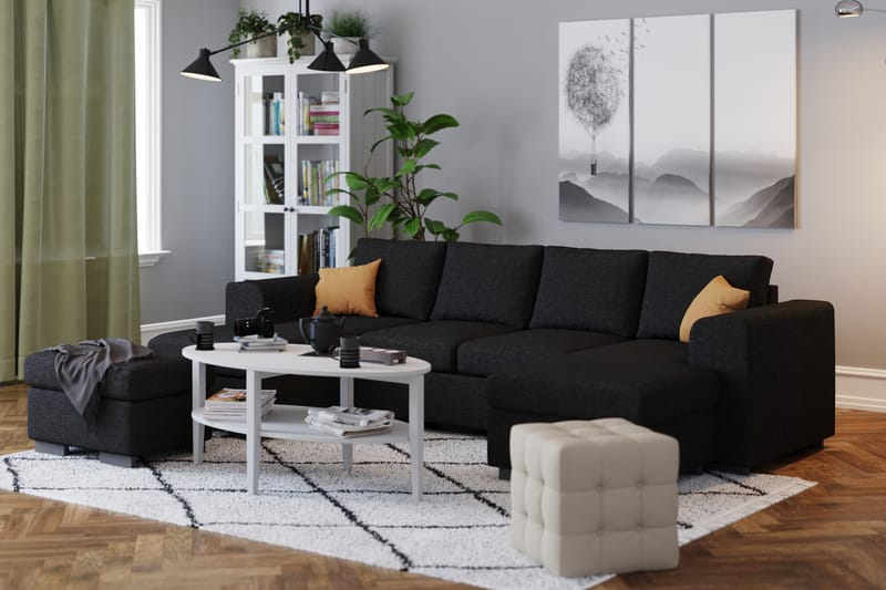 DubbelDivansofa Alter 4-seter - Møbler - Sofaer - Sofaer med sjeselong - 4 seters sofa med divan