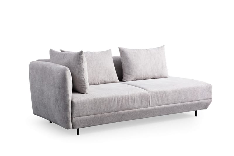 4-seters Sofa med Divan Floransa - Lysegrå - Møbler - Sofaer - Sofaer med sjeselong - 4 seters sofa med divan