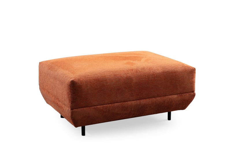 4-seters Sofa med Divan Floransa - Oransje - Møbler - Sofaer - Sofaer med sjeselong - 4 seters sofa med divan