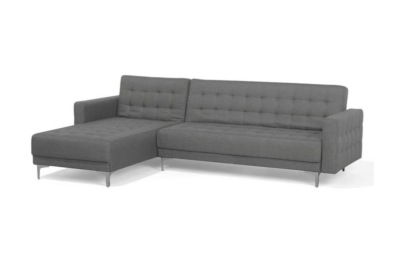 Hjørnesofa Aberdeen 267 cm - Svart | Grå - Møbler - Sofaer - Sofaer med sjeselong - 4 seters sofa med divan