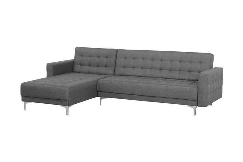 Hjørnesofa Aberdeen 267 cm - Svart | Grå - Møbler - Sofaer - Sofaer med sjeselong - 4 seters sofa med divan