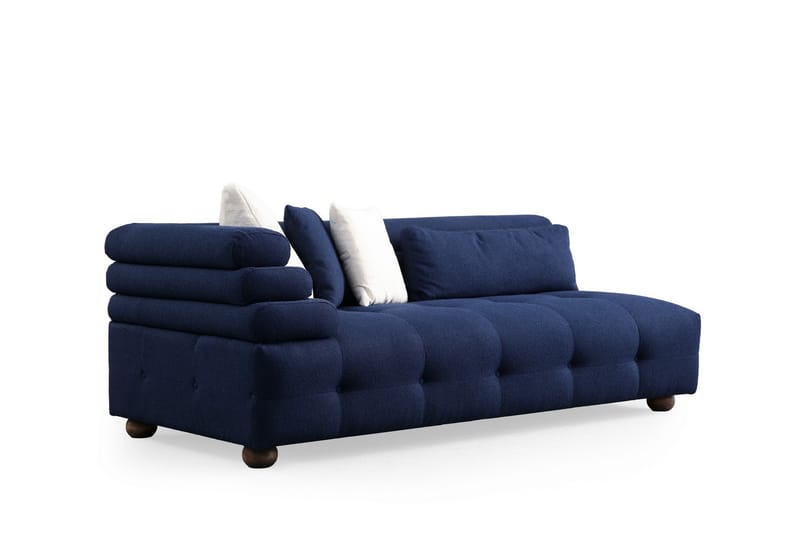 4-seters Sofa med Divan Namarta - Mørkeblå - Møbler - Sofaer - Sofaer med sjeselong - 4 seters sofa med divan