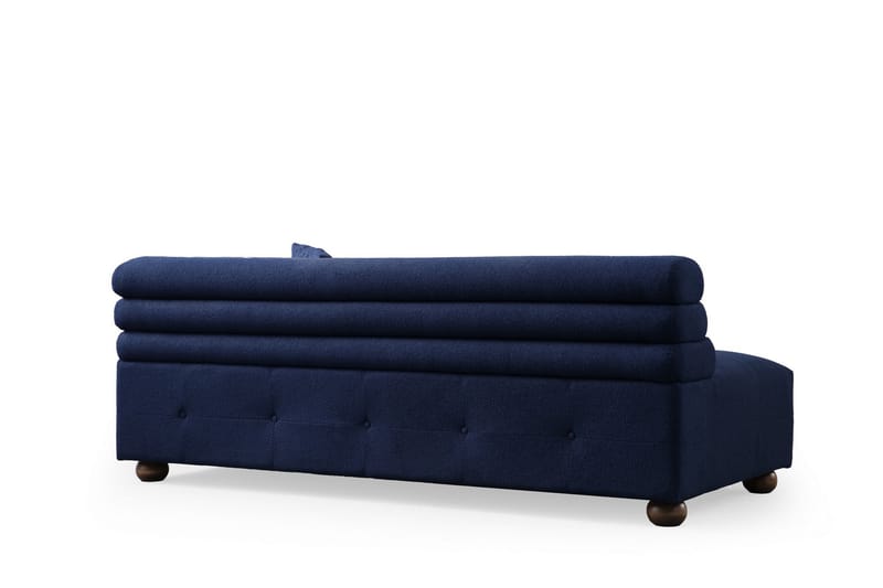 4-seters Sofa med Divan Namarta - Mørkeblå - Møbler - Sofaer - Sofaer med sjeselong - 4 seters sofa med divan