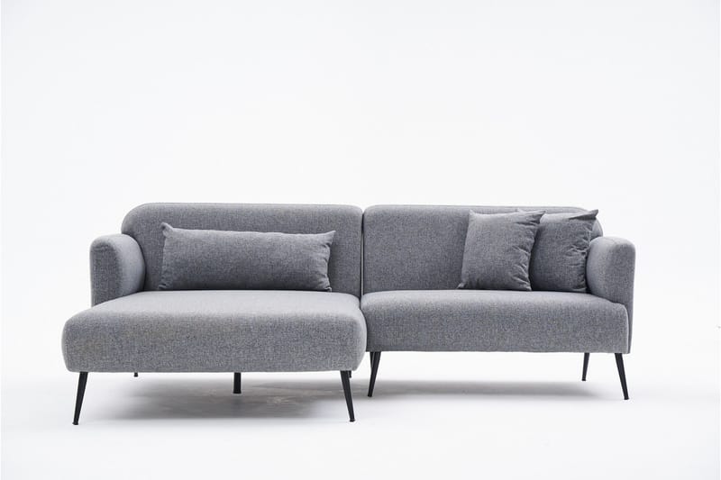 4-seters Sofa med Divan Revos - Grå - Møbler - Sofaer - Sofaer med sjeselong - 4 seters sofa med divan