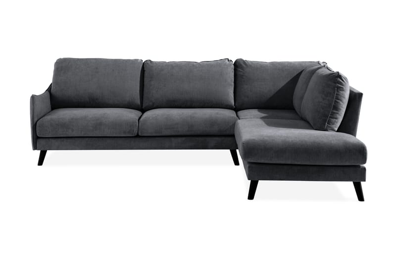 Sjeselongsofa Colt Lyx Høyre - Mørkegrå - Møbler - Sofaer - Sofaer med sjeselong - 4 seters sofa med divan