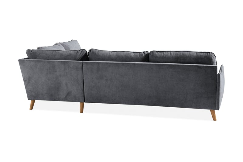 Sjeselongsofa Colt Lyx Høyre - Mørkegrå/Eik - Møbler - Sofaer - Sofaer med sjeselong - 4 seters sofa med divan