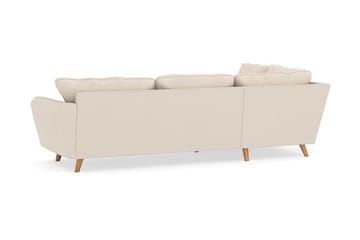 Sjeselongsofa Colt Lyx Venstre - Beige Kordfløyel - Møbler - Sofaer - Sofaer med sjeselong - 4 seters sofa med divan