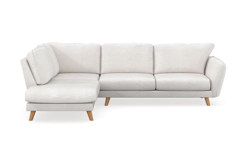 Sjeselongsofa Colt Lyx Venstre - Hvit|Bouclé - Møbler - Sofaer - Sofaer med sjeselong - 4 seters sofa med divan