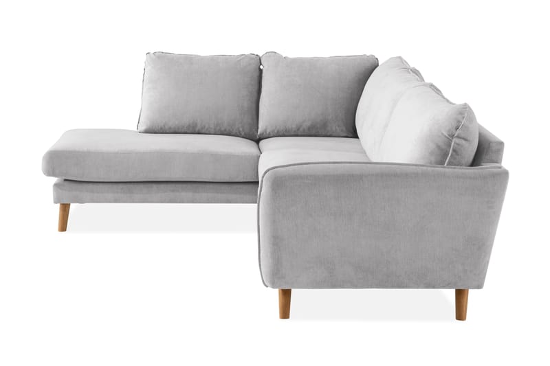 Sjeselongsofa Colt Lyx Venstre - Lysegrå/Eik - Møbler - Sofaer - Sofaer med sjeselong - 4 seters sofa med divan