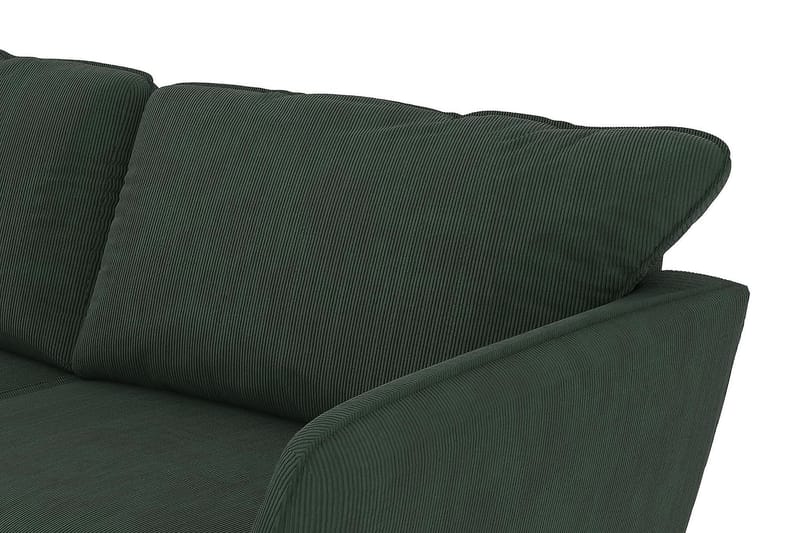 Sjeselongsofa Colt Lyx Venstre - Mørk grønn Kordfløyel - Møbler - Sofaer - Sofaer med sjeselong - 4 seters sofa med divan