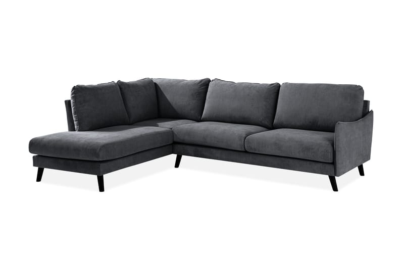 Sjeselongsofa Colt Lyx Venstre - Mørkegrå - Møbler - Sofaer - Sofaer med sjeselong - 4 seters sofa med divan