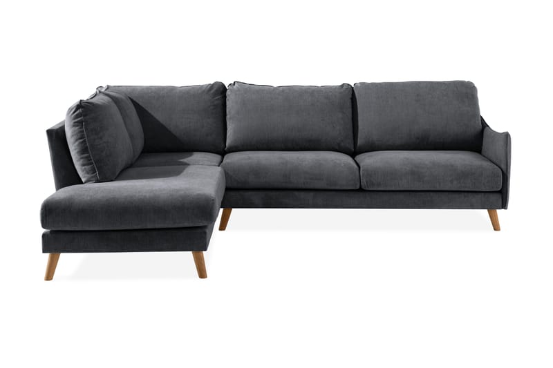 Sjeselongsofa Colt Lyx Venstre - Mørkegrå/Eik - Møbler - Sofaer - Sofaer med sjeselong - 4 seters sofa med divan