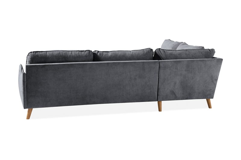 Sjeselongsofa Colt Lyx Venstre - Mørkegrå/Eik - Møbler - Sofaer - Sofaer med sjeselong - 4 seters sofa med divan