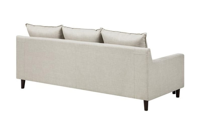 Sofa Elvenes 206 Cm - Hvit - Møbler - Sofaer - Sofaer med sjeselong - 4 seters sofa med divan