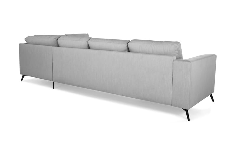 Sofa Friday Lyx 4-seter med Sjeselong Høyre - Grå - Møbler - Sofaer - Sofaer med sjeselong - 4 seters sofa med divan