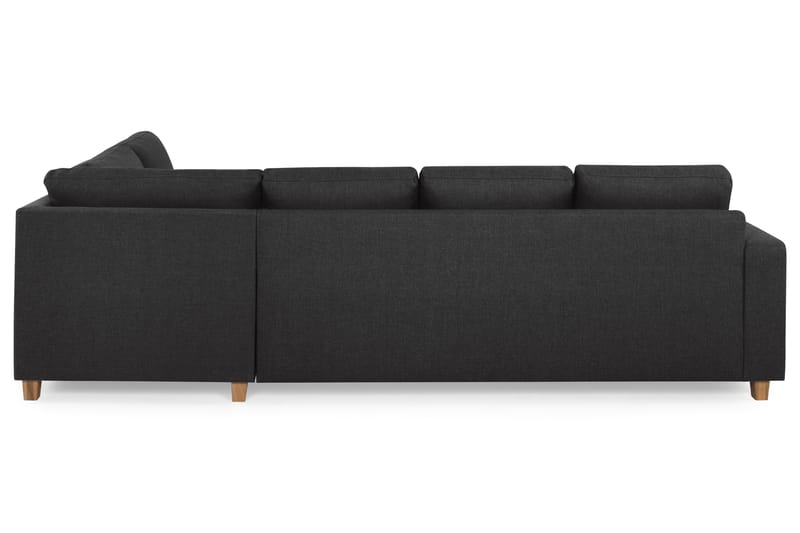 U-sofa Nevada Large Divan Venstre - Antrasitt - Møbler - Sofaer - Sofaer med sjeselong - 4 seters sofa med divan