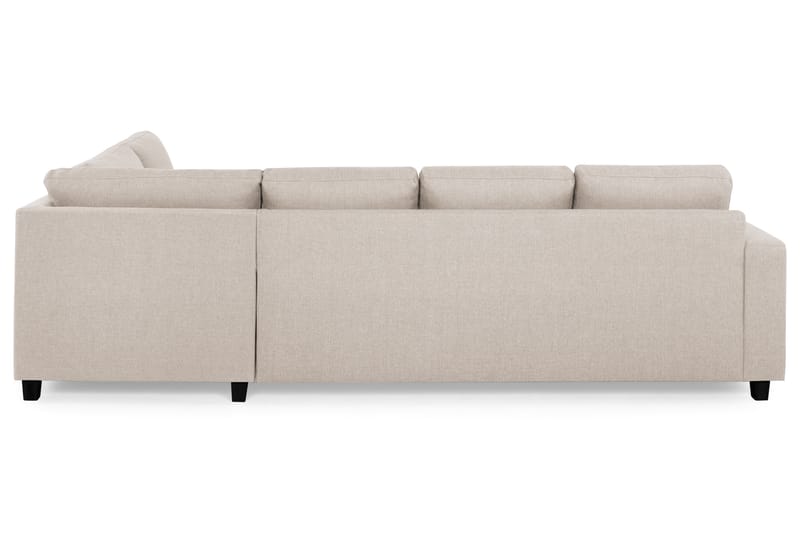 U-sofa Nevada Large Divan Venstre - Beige - 2 seters sofa med divan - 4 seters sofa med divan - Fløyelssofaer - Skinnsofaer - 3 seters sofa med divan - U-sofa