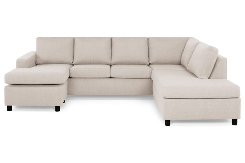 U-sofa Nevada Large Divan Venstre - Beige - Møbler - Sofaer - Sofaer med sjeselong - 4 seters sofa med divan