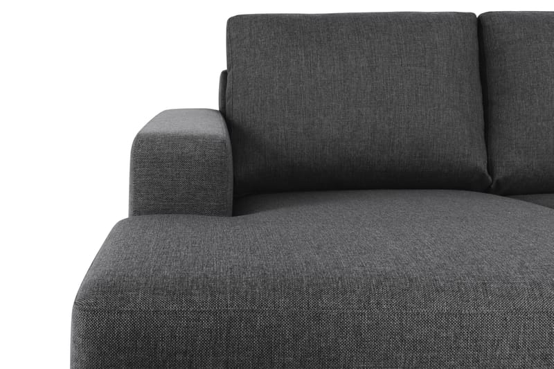 U-sofa Nevada Large Divan Venstre - Mørkgrå - 2 seters sofa med divan - 4 seters sofa med divan - Fløyelssofaer - Skinnsofaer - 3 seters sofa med divan - U-sofa