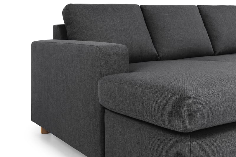 U-sofa Nevada Large Divan Venstre - Mørkgrå - Møbler - Sofaer - Sofaer med sjeselong - 4 seters sofa med divan