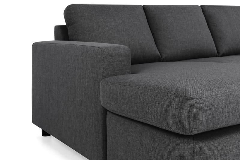 U-sofa Nevada Large Divan Venstre - Mørkgrå - Møbler - Sofaer - Sofaer med sjeselong - 4 seters sofa med divan