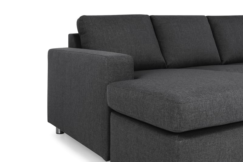 U-sofa Nevada Large Divan Venstre - Mørkgrå - Møbler - Sofaer - Sofaer med sjeselong - 4 seters sofa med divan