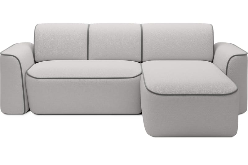 4-seters Sofa med Divan Ume - Grå - Møbler - Sofaer - Sofaer med sjeselong - 4 seters sofa med divan