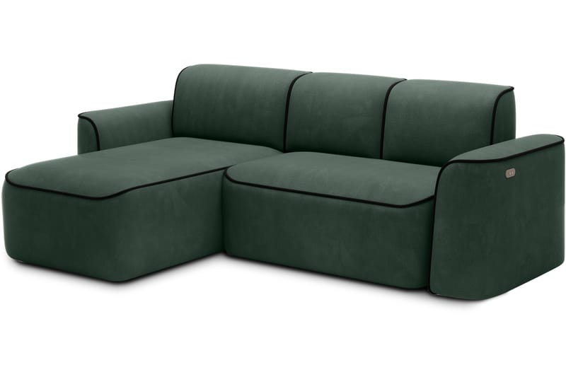 4-seters Sofa med Divan Ume - Grønn - Møbler - Sofaer - Sofaer med sjeselong - 4 seters sofa med divan