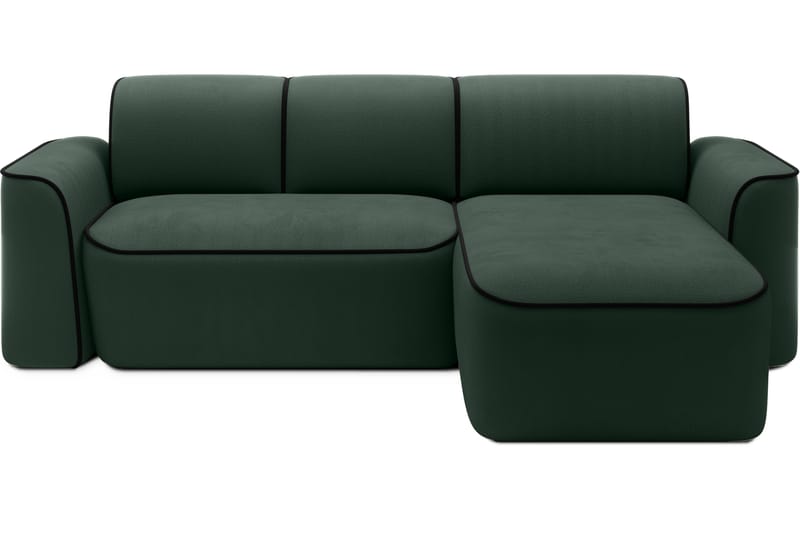 4-seters Sofa med Divan Ume - Grønn - Møbler - Sofaer - Sofaer med sjeselong - 4 seters sofa med divan