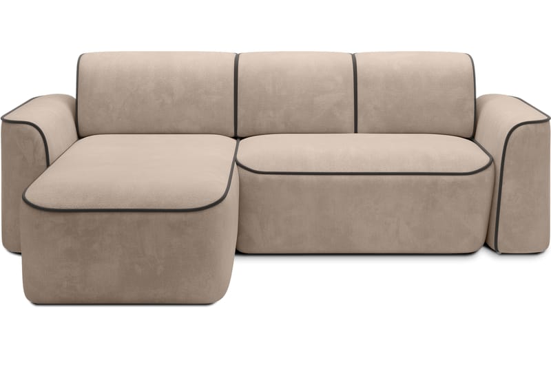 4-seters Sofa med Divan Ume - Krem - Møbler - Sofaer - Sofaer med sjeselong - 4 seters sofa med divan