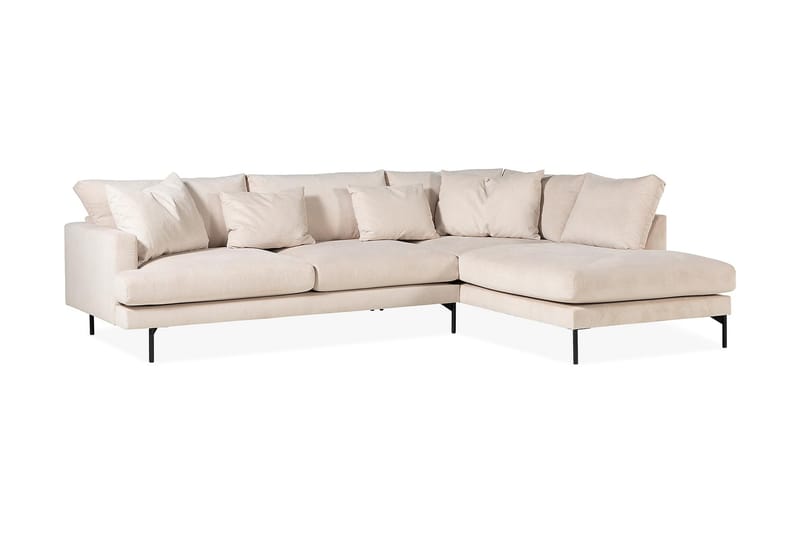 4-seters Sofa med Sjeselong Armunia Høyre - Beige - Møbler - Sofaer - Sofaer med sjeselong - 4 seters sofa med divan