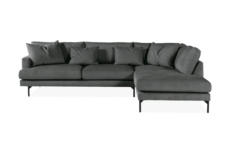 4-seters Sofa med Sjeselong Armunia Høyre - Grå - Møbler - Sofaer - Sofaer med sjeselong - 4 seters sofa med divan